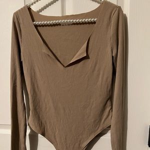Meshki Bodysuit in Tan